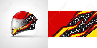 Each design can be made in any size and are measured left to right. Racing Helmet Wrap Decal And Vinyl Sticker Design Illustration Royalty Free Cliparts Vectors And Stock Illustration Image 146267845