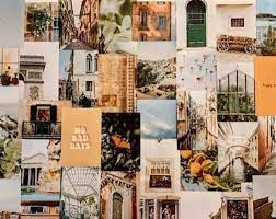 Trendy Pink Collage Kit Vintage Collage Gallery Wall Prints Wall Collage