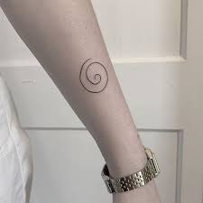 Emma Fern Ginsberg On Instagram Mood Swirl Spiral Line Tattoo Stickandpoke Stickandpoketattoo Handpoketattoo Free Tattoo Hand Poked Tattoo Tattoos