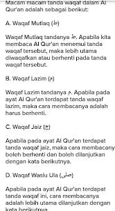 Haji qiran yaitu melaksanakan haji dan umrah secara bersamaan 2. Macam Macam Waqof Beserta Artinya Brainly Co Id