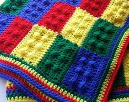 This is a digital download only, and the possibilities are endless! Lego Baby Blanket Crochet Lego Afghan Lego Throw Crochet Baby Afghan Made To Order Crochet Lego Afghan Crochet Patterns Crochet Blanket Patterns