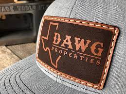Men S Custom Leather Patch Hat Your Logo Or Design Weston Ryder