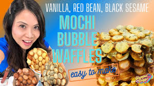 In fact, bubble waffles were classified as hong kong's most loved street snack in a poll that involved over 100 other snacks. Hong Kong Bubble Waffles Mochi Style Easy Vanilla Red Bean Black Sesame Recipe Glamour And Sugar Youtube