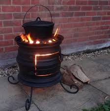 Poele A Bois Roue Jante Poele A Bois Recycle Pour La Etsy Wood Burning Stove Diy Wood Stove Log Burner
