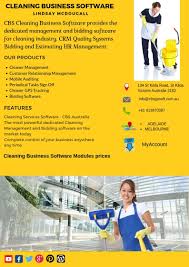 Cleaning Business Software Helps You To Manage Your Business Keep Up With And Manage Information Quality Job Information Administrative Jobs Cleaning Business