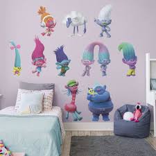 Girls Bedroom Ideas Trolls Bedroom Wall Decals Big Kids Room Removable Wall Decals Wall Decals