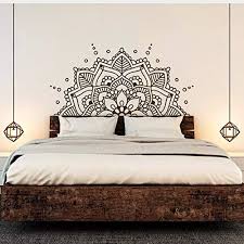 Zybnb Mandala Art Vinyle Stickers Muraux Yoga Bonjour Motif Boho Amovible Decal Tete De Li Vinilovye Naklejki Na Steny Spalnya V Stile Loft Dizajn Rospisi Sten