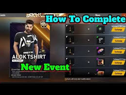 It has short sleeves and collarless round neackline. How To Get Free Fire New Evint Alok T Shirt Free New Evint Alok T Shirt Youtube