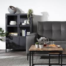 Kast 2 Glazen Deuren Brooklyn Koffietafel Thuis Thuisdecoratie