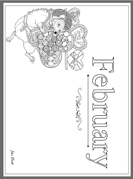 Choose a coloring page, change the text to customize your page! Jan Brett S Months Of The Year Coloring Pages February