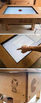 Have an extra lcd monitor laying around? Touch Screen Coffee Table Diy With 32 Diy Coffee Table Tech Diy Diy Table