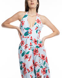 Cropped;waistline shein women's floral twopiece sleeveless halter lace cami crop top and short set. Print Floral Halter Dress