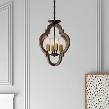 Bayle 4 Light Geometric Pendant Reviews Joss Main