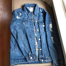 Iris Basic And Contemporary Jackets Coats Oversized Distressed Denim Jacket By Iris Poshmark