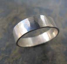 Mens Wedding Rings Hammered Ring Men Mens Wedding Rings Hammered Wedding Bands