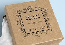 Square Cardboard Box Free Psd Mockup Box Mockup Mockup Free Psd Joomla Templates Free