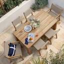Larnaca Teak Extendable Outdoor Dining Table | Williams Sonoma