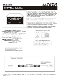 On Off Fiber Optic Link Model 2813 Manualzz Com