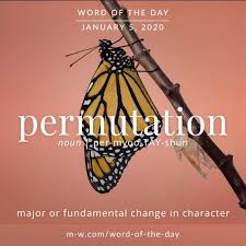 Word Of The Day Permutation In 2020 English Vocabulary Words Weird Words Uncommon Words
