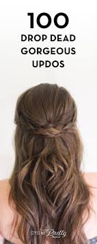 If the heat is driving you crazy and makes you reluctant to do anything, you should. 100 Drop Dead Gorgeous Hairstyles To Inspire Your Big Day Do Hair Styles Medium Length Hair Styles Easy Hair Updos