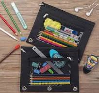 Pencil Pouch For 3 Ring Binder Cute Foska Lovely Silica Gel Large Capacity  Dual Sections Cute Zipper Pencil Bag Case For Office Students Pig Pens