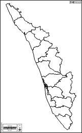 Kerala travel map district wise map thiruvananthapuram kollam. Kerala Free Maps Free Blank Maps Free Outline Maps Free Base Maps