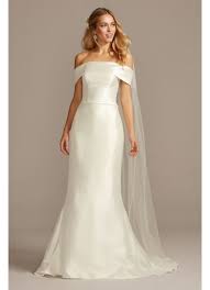 See more ideas about wedding dresses, dresses, davids bridal. Mikado Off The Shoulder Trumpet Wedding Dress David S Bridal