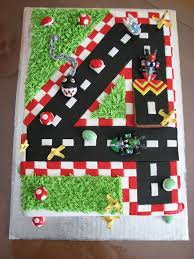 Vintage racing style printables & kids' table centerpiece + racer checkerboard patterns throughout. Pin By Chantale Royer On Cake Gateau Chantaloo Mario Kart Cake Super Mario Birthday Mario Birthday Cake