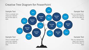 Tree Chart Diagram Design For Powerpoint Slidemodel