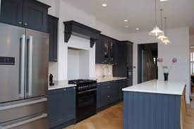 Our modern kitchens are infused with a sense of warmth and plenty of contemporary touches, whether it's the rosy tones of our cashmere kitchen cabinets, our sterling range of graphite and quartz kitchen worktops or the elegant storage solutions that put your. Modern Shaker Kitchen In Dark Grey Blue Modern Kitchen London By Eclectic Interiors Houzz