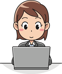 Female computer user vector icon | Free SVG