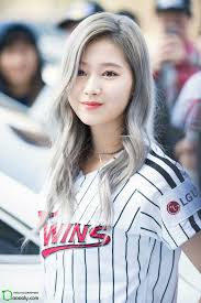 Silver Haired Sana Kpop Girls Girl Famous Girls