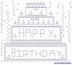 First, begin with the basic guidelines for the dragon which consist of a circle and a few cross hatched lines that will separate the guides in order to sketch the dragon. Whatsapp Happy Birthday Ascii Happy Birthday Text Art Hal Enjoy Our Collection Of Ascii Art Ascii Tables And Other Interactive Tools Syifa Harianti