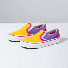 Kids old skool platform | shop girls shoes at vans. Kids Checkerboard Classic Slip On Shop Kids Shoes At Vans