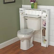 Find a simple wall shelf to add a touch more surface space, or select roomy bathroom furniture with hidden shelves that lend. Danya B White Bath Cabinet With Adjustable Shelf And Towel Bar Overstock Com Shopping Over The Toilet Cabinet Bathroom Space Saver Small Bathroom Storage