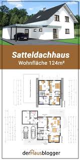 Grundriss Satteldachhaus 124m2 Haus Grundriss Haus Grundriss Einfamilienhaus