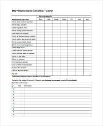 Daily progress report format excel construction, for building construction, work log a sample here is available for an aircraft maintenance hangar. Free 16 Sample Daily Checklists In Excel Ms Word Pdf Google Docs Pages