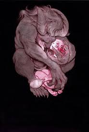 Beast Embrace By Mindy Lee Blog Website Http Www Mindydoodles Com Character Design References Art Dark Fantasy Art Beauty And The Beast