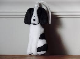 Black And White Springer Spaniel Stuffed Animal English Springer Spaniel Felt Ornament Black White Springer Dog Springer Spaniel Christmas Orn Felt Dog Ornament Felt Ornaments Patterns Handmade Felt Ornament