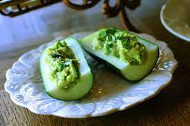 Mash well with a fork. Cucumber Avocado Boats Perfect Raw Food Summer Snack Happy Sexy Millionaire