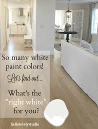 One of the most important aspects to assess is the size of the living room. Just Right White Paint Colors Hello Lovely