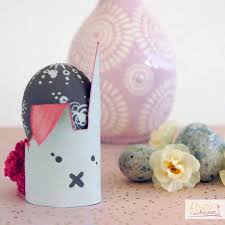 Eierbecher Aus Klopapierrolle Frau Scheiner Klopapierrollen Basteln Ostern Osterdeko Basteln Basteln