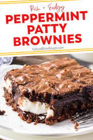 Easy Peppermint Patty Brownies Yellowblissroad Com Recipe Fun Baking Recipes Dessert Recipes Easy Dessert Recipes