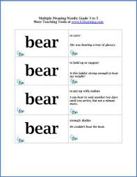 Then in cell c1 give the the heading cubed hh size. Multiple Meaning Words Flashcards For Grade 3 To 5 Students K5 Learning