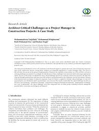 Domaine architects sdn bhd is registered with the malaysian board of architects and is qualified to manage projects throughout the various design stages; Pdf Architect Critical Challenges As A Project Manager In Construction Projects A Case Study
