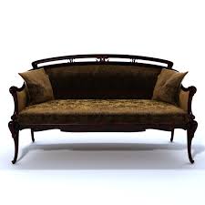 Museumfurniture.net is an online museum of antique furniture styles. Cl Italia Jugendstil Sofa 3d Modell Turbosquid 566646