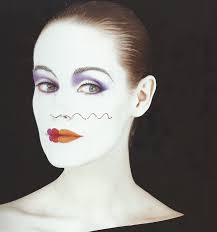 1983-Abstract makeup by MUA Phyllis Cohen, photo Robyn Beeche, Test shoot  Model Kim Howells