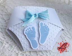 Blue Baby Feet Baby Shower Invitations In The Shape Of Deaper Etsy Diaper Baby Shower Invitations Baby Shower Diapers Baby Diapers