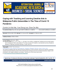 It is crucial that tests have a good influence on teaching and learning. Pdf Coping With Teaching And Learning Creative Arts In Malaysian Public Universities In The Time Of Covid 19 Pandemic Owwei Chow Academia Edu