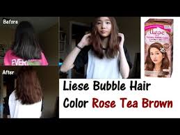 Foam also penetrates deep into each hair strand to ensure hair is beautifully and. Liese Bubble Hair Color Rose Tea Brown Youtube